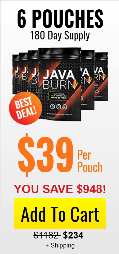 java burn 6 pouches pack